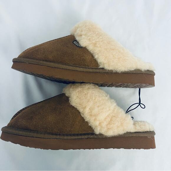 NWOT Pawz by Bearpaw Mackenzie Suede Scuff Slipper Size 6-6.5 - Picture 7 of 10